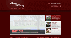 Desktop Screenshot of colony-property.com